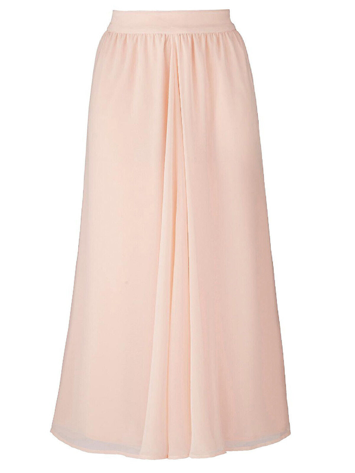 Capsule Dusky Pink Floaty Georgette Maxi Skirt Sizes 16 18 20 22 24 26 28 32