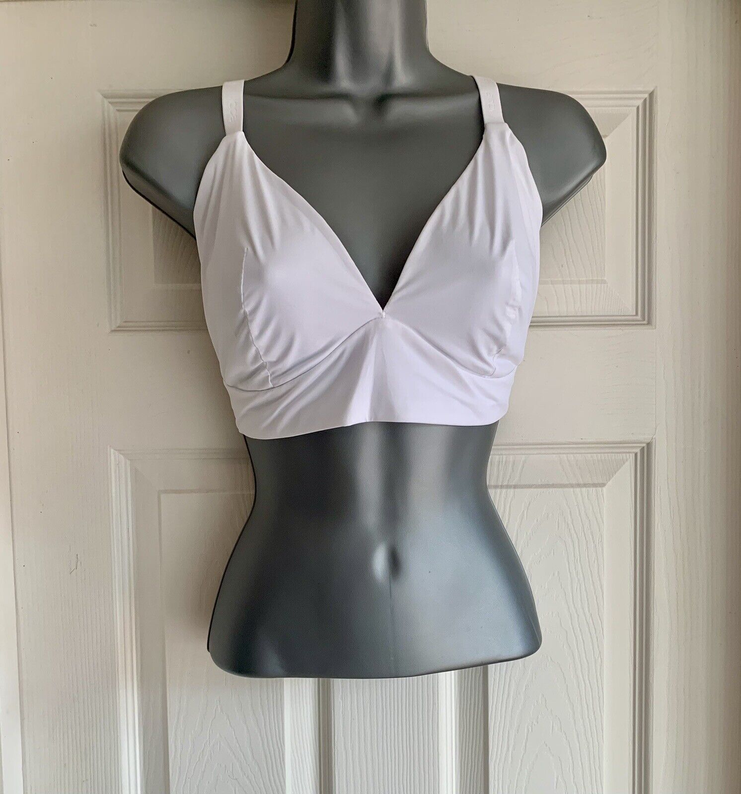 EX M*S White Body Smoothing Longline Non Wired Bralette in Sizes