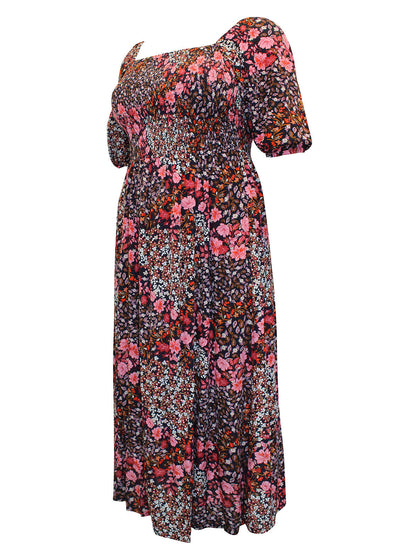 Joe Browns Shirred Floral &amp; Paisley Midi Dress in Sizes 16 or 18 RRP £55