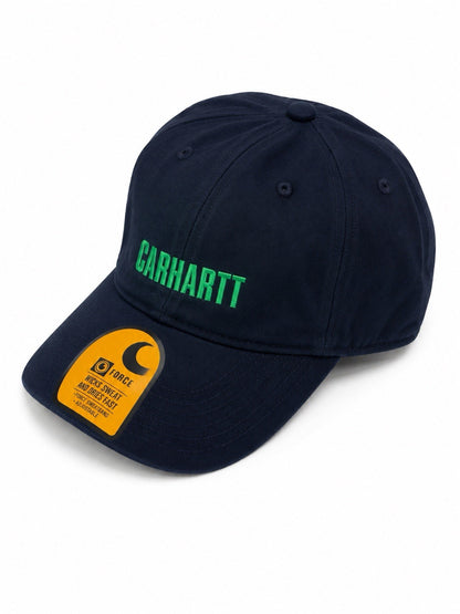 Carhartt Navy/Green Cotton Cap Odessa Graphic SECONDS1