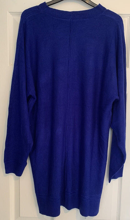 Curve Cobalt Front Seam Detail Knitted Jumper in Sizes 14-36