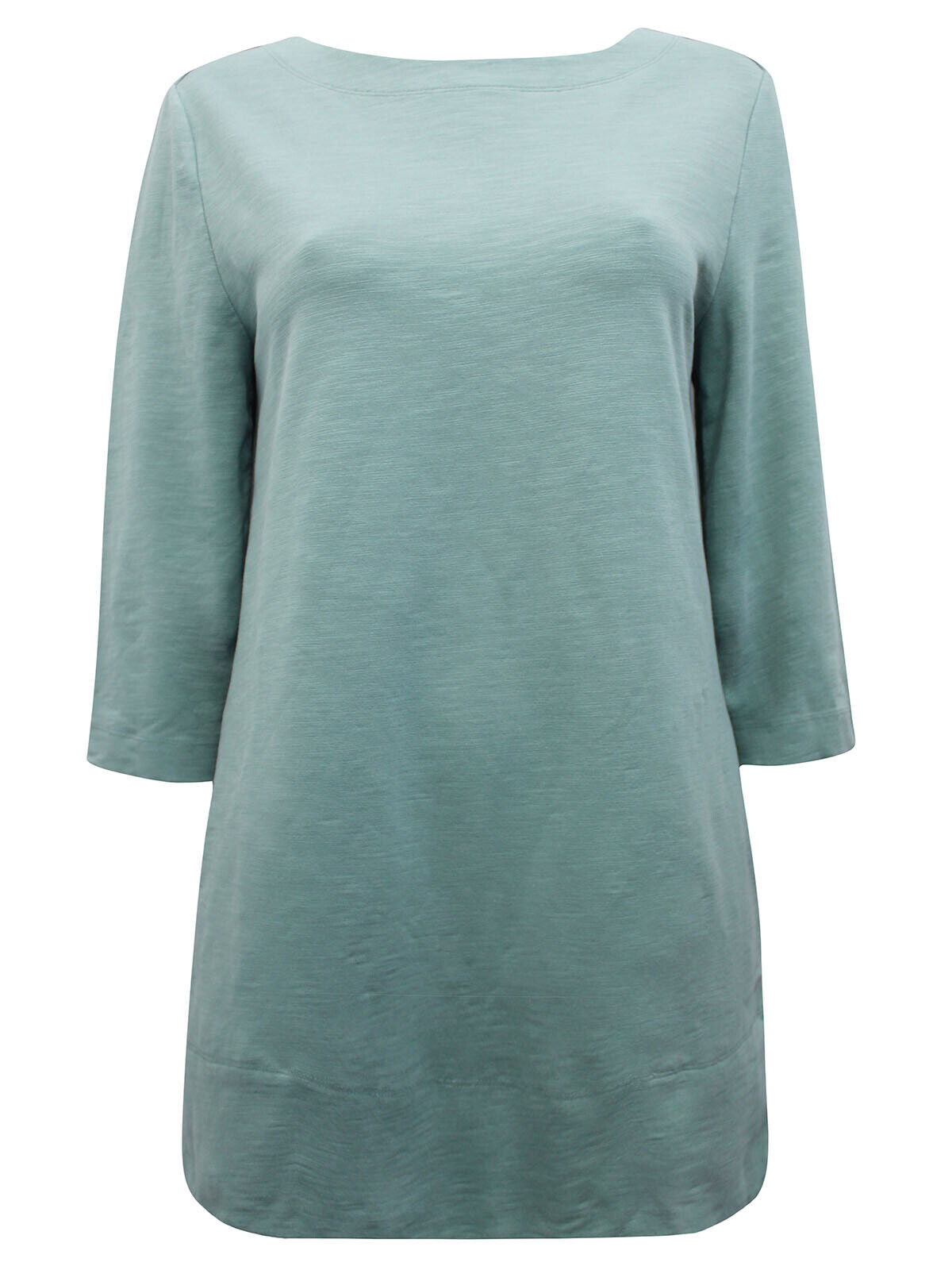 EX SEASALT Sea Green Cotton 3/4 Sleeve Tunic Sizes 8 12 14 16 18 20 22 24 26/28