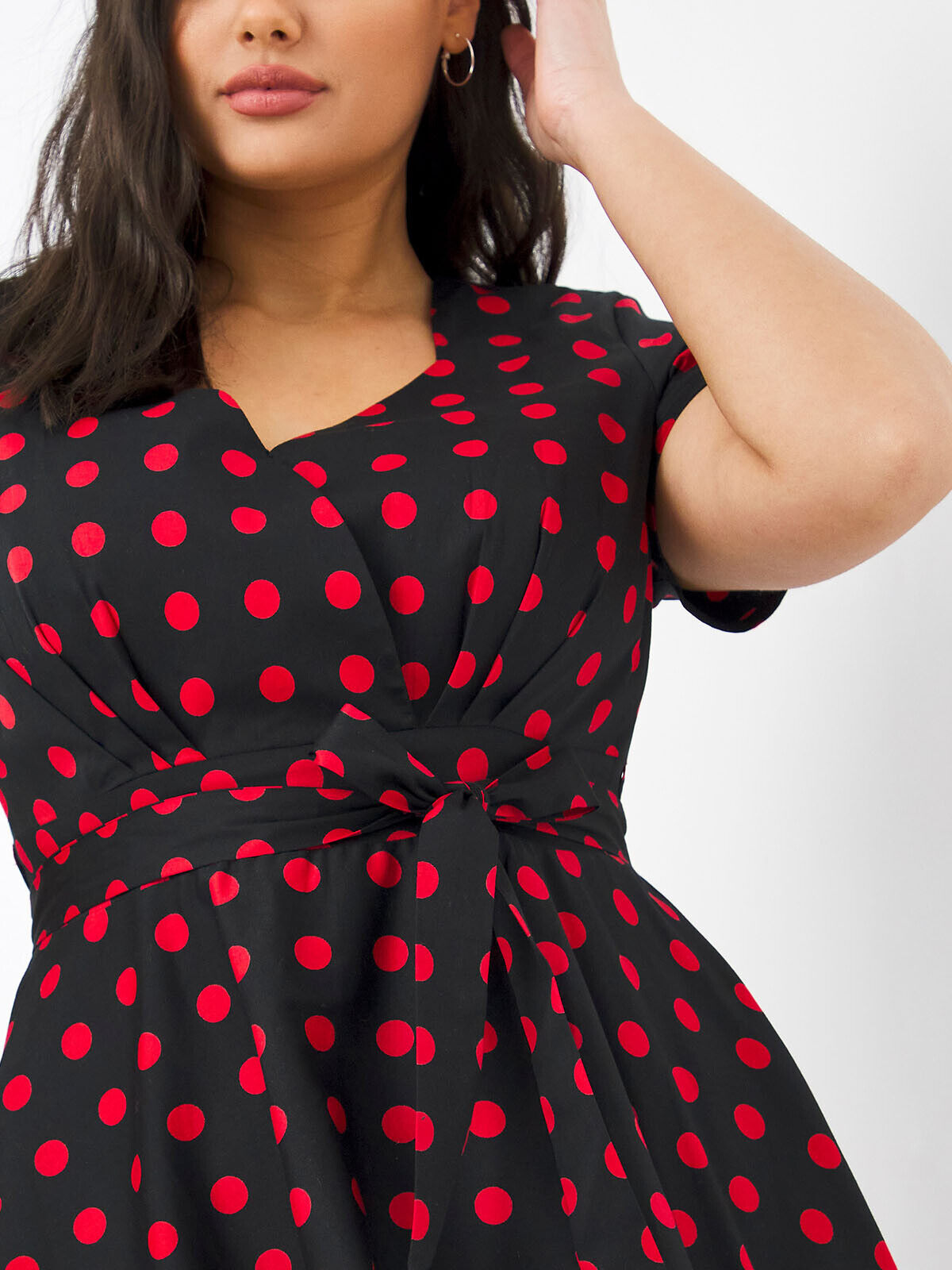 Joe Browns Red Sassy Spot Dress in Sizes 12 16 18 20 22 24 26 28 32 RRP £64