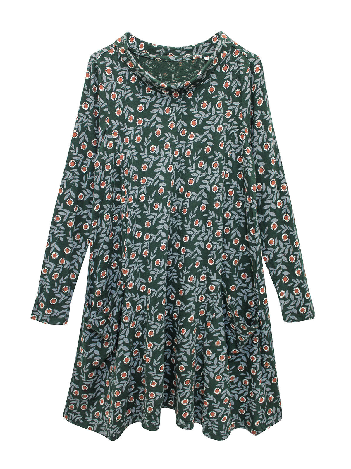 EX Seasalt Green Sea Oak Foliage Bloom Tehid Pockets Dress 12 14 16 20 RRP £55