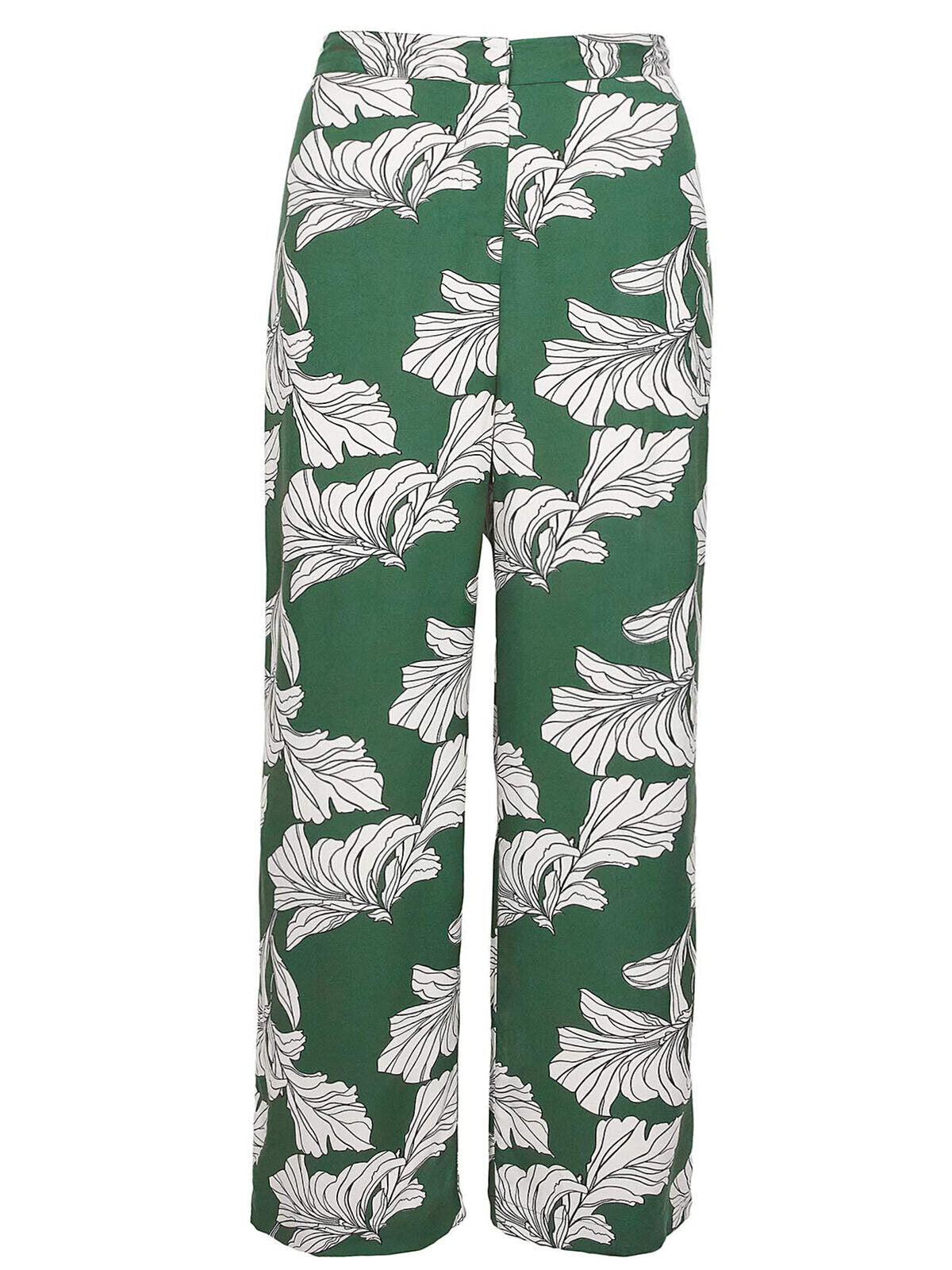 JD Williams Green Print Spun Wide Leg Trousers 16, 22, 26, 28 RRP £26