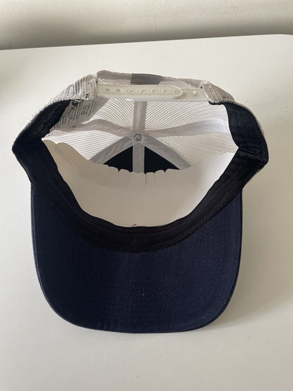 Carhartt Navy/White/Orange Canvas Mesh Back Outlast Patch Snapback Cap5