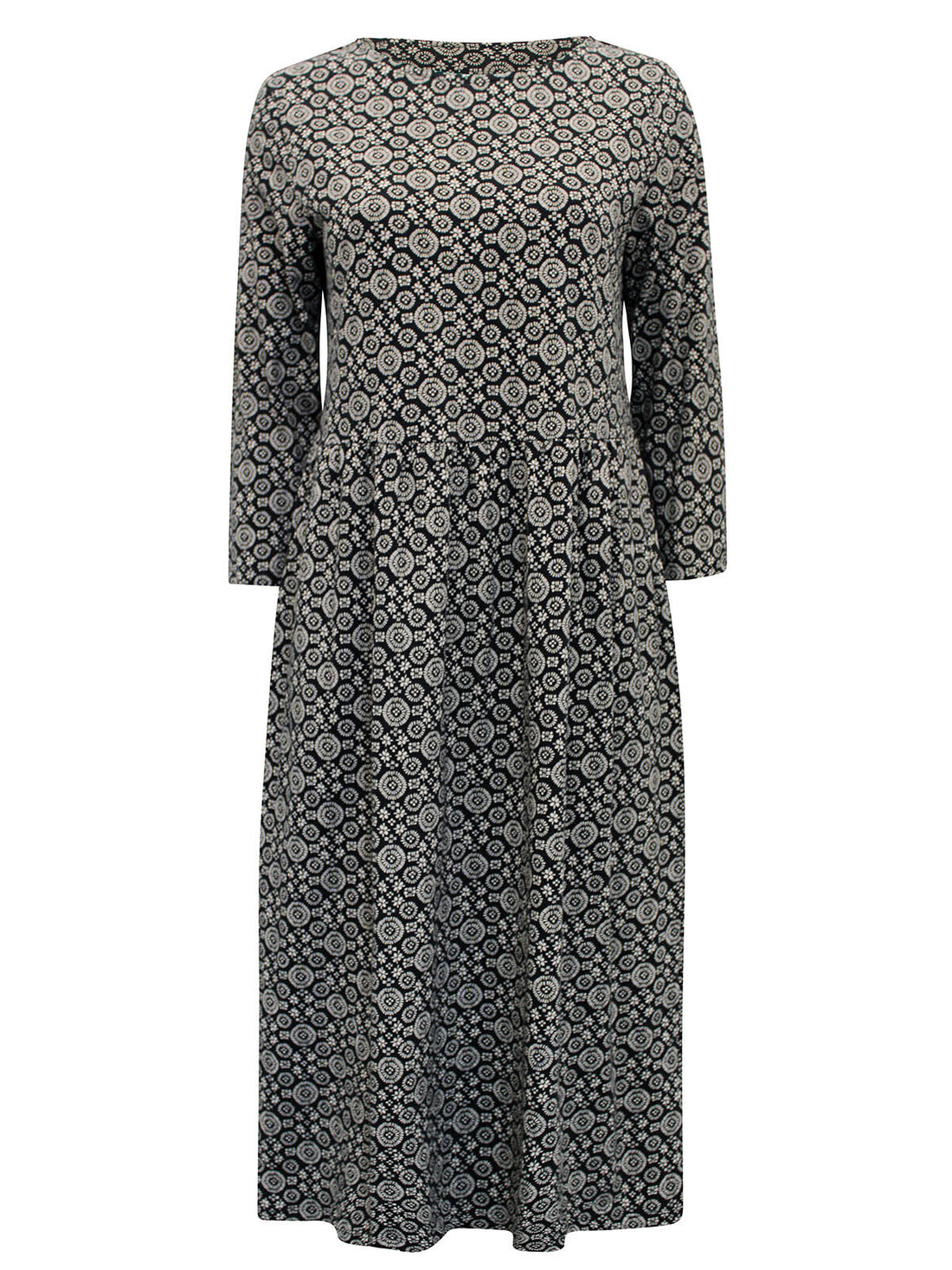 EX Seasalt Black Painted Blanket Sea Strewn Midi Dress Sizes 8-28 RRP £59.95