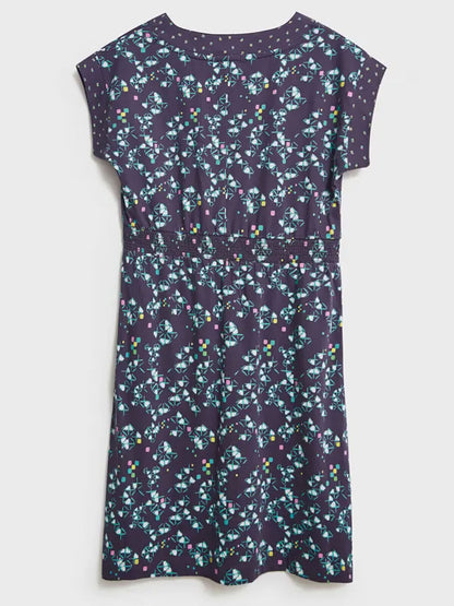 EX WHITE STUFF Purple Penny Cotton Jersey Dress Sizes 10 12 14 16 18 22 RRP £55