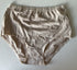 EX M*S Almond Cotton Rich Jacquard Waist High Rise Full Briefs Size 80