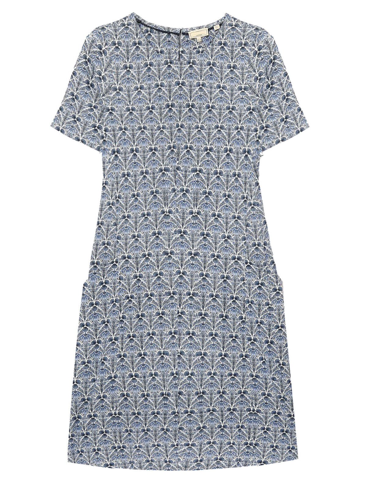 EX Fat Face Mid Blue Simone Sea Floral Jersey Dress in Sizes 8-24 RRP £46