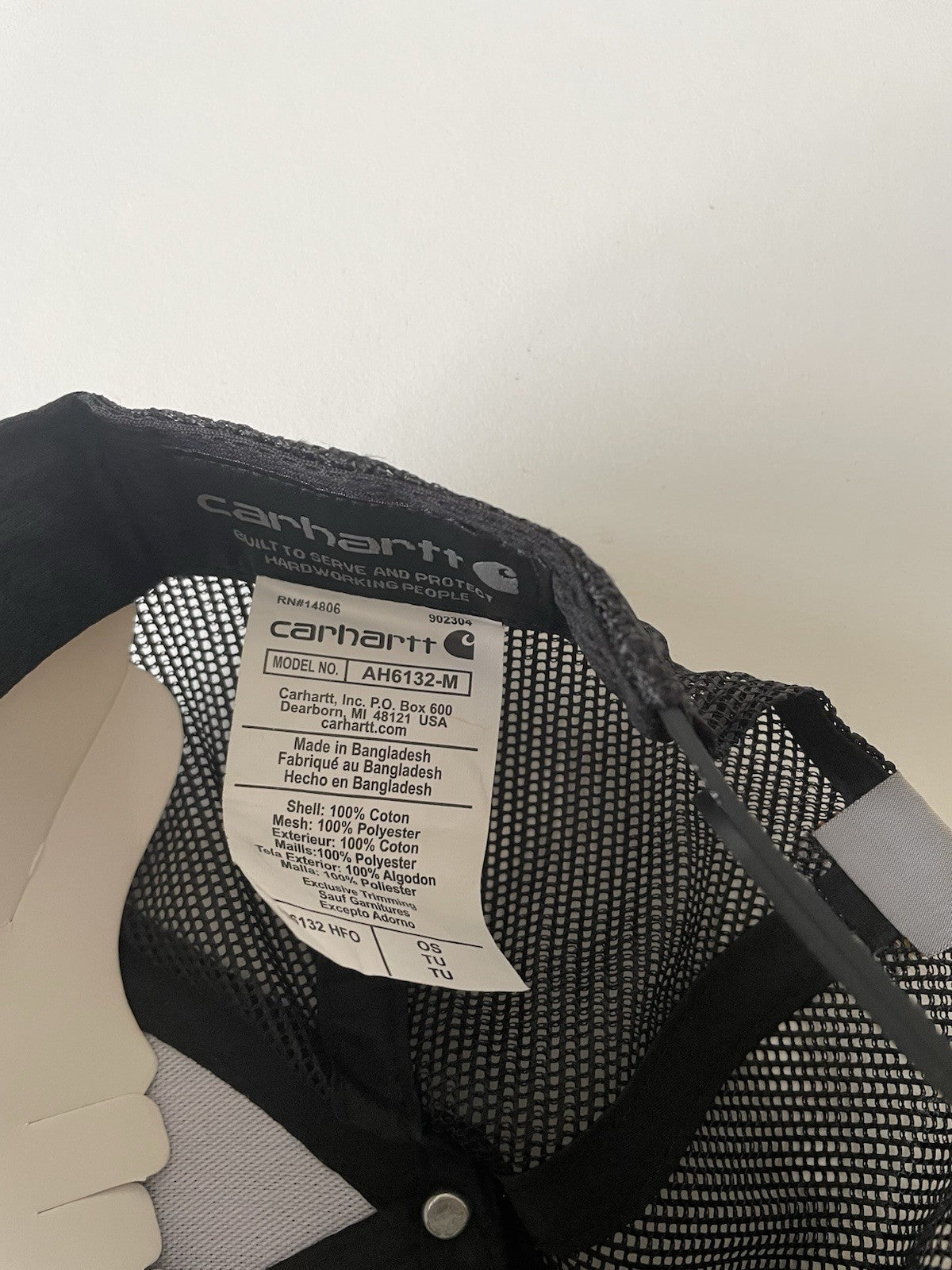 Carhartt Blue/Black Force Canvas Mesh Back Graphic Logo Workwear Cap3