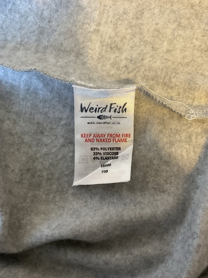 Weird Fish Belted Dressing Gown Pearl Grey Pockets Size 123