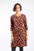 EX Weird Fish Starshine Printed Jersey Dress Leaf Brown Size 12 RRP £500