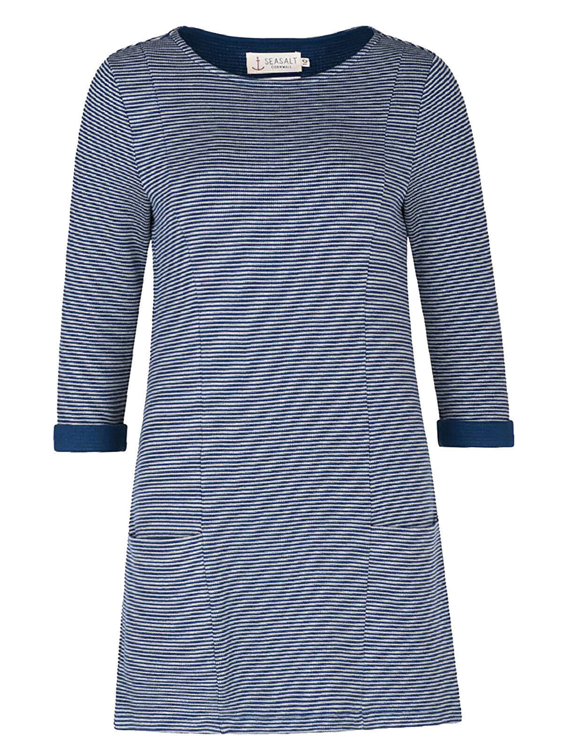 EX Seasalt Blue Clew Tunic Spale Night Beachwood in Size 8 RRP £55