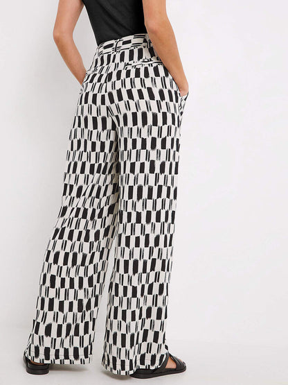 JD Williams Mono Spun Viscose Printed Trousers Sizes 24, 26, 30 RRP £28