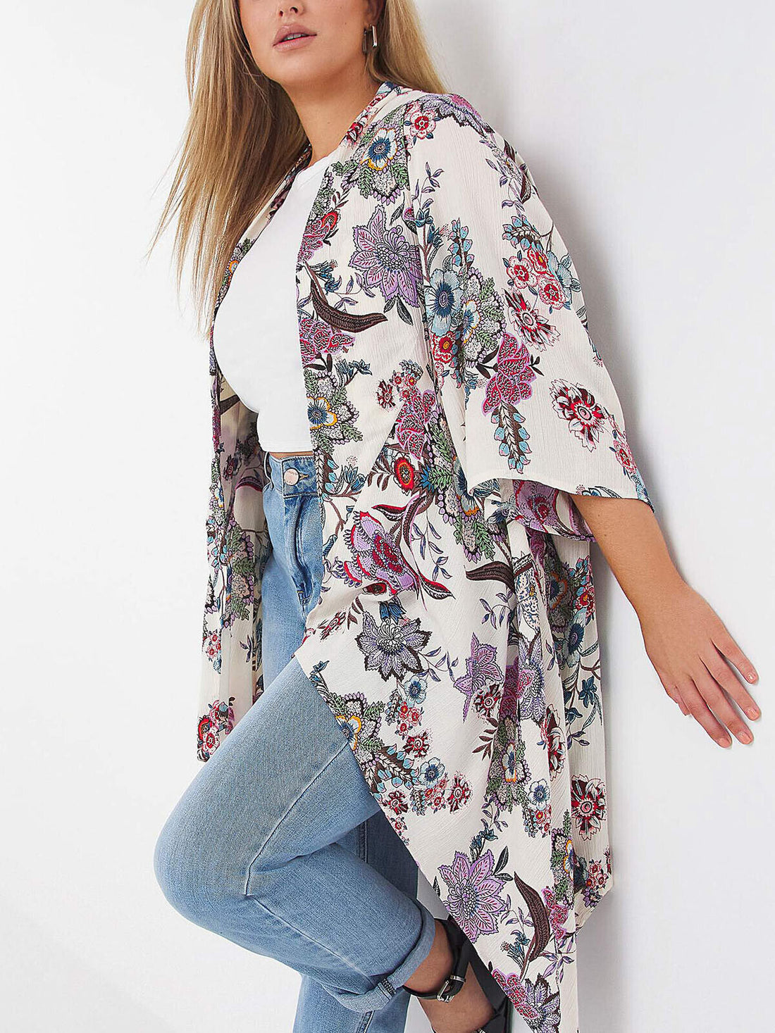 EX Joe Browns Ivory Bohemian Kimono Sizes 12, 14, 18, 24, 28 RRP £39