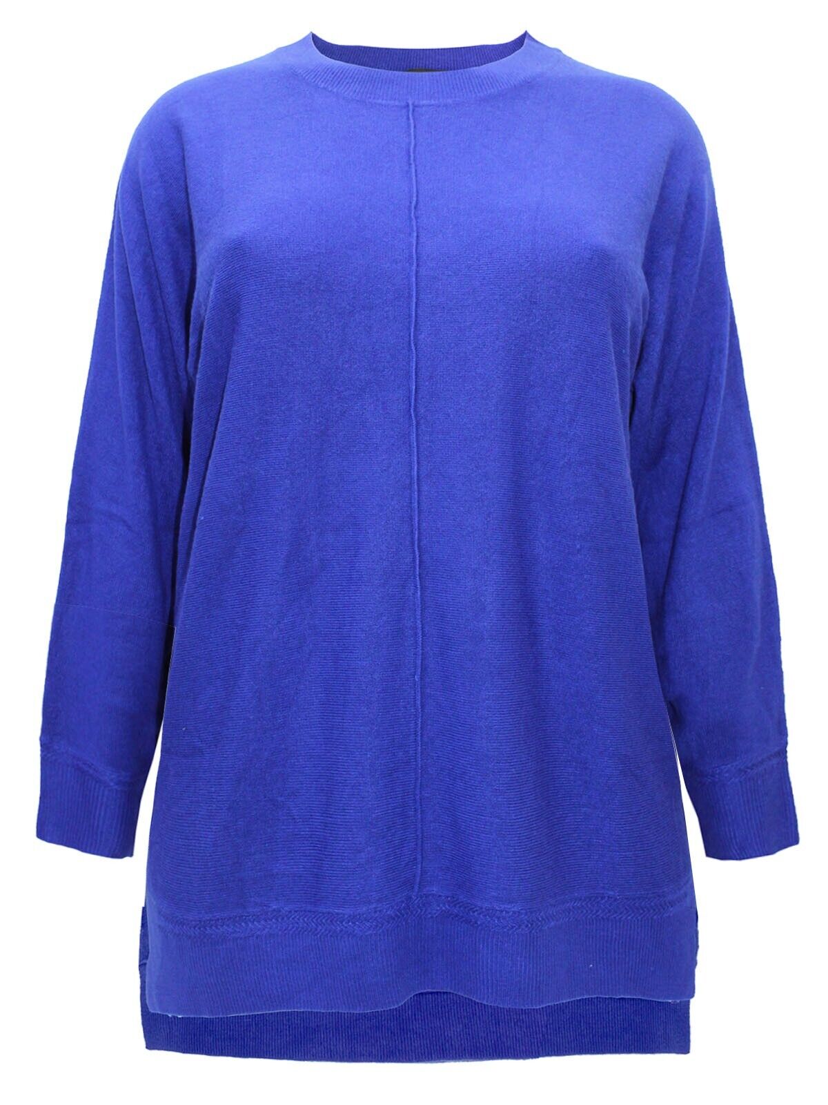 Curve Cobalt Front Seam Detail Knitted Jumper in Sizes 14-36