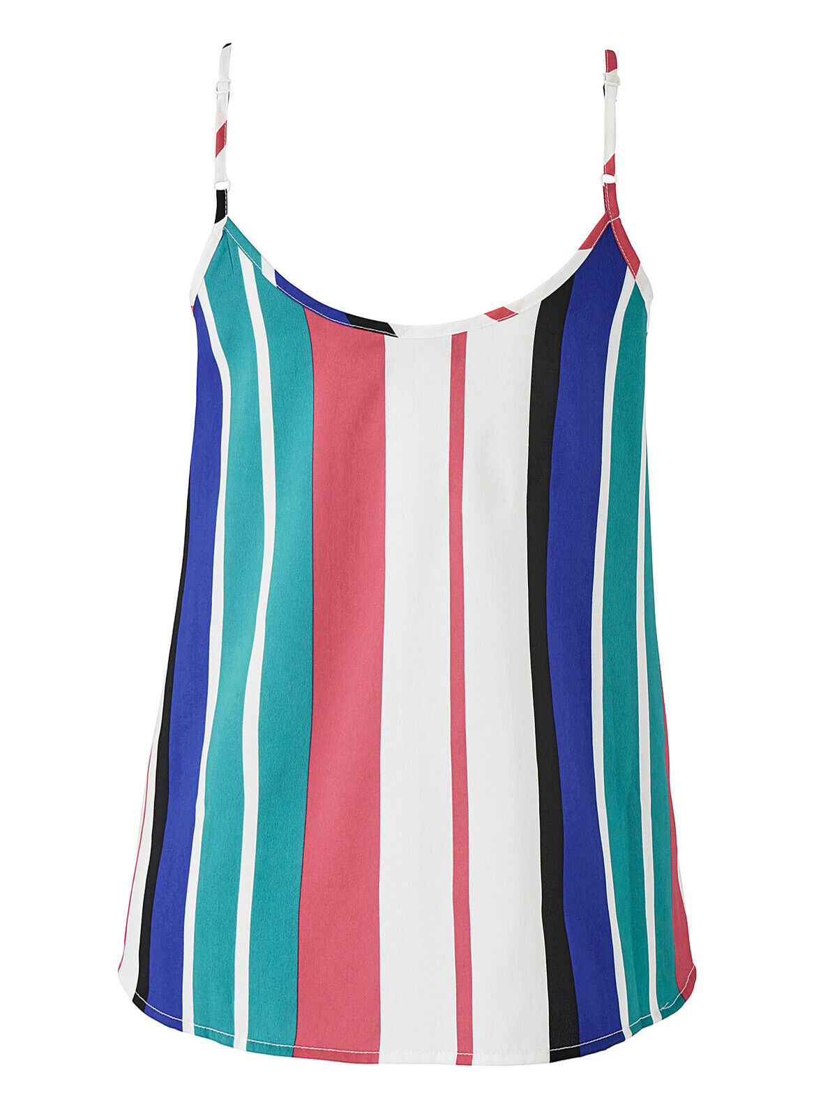 Capsule Blue Striped Pleat Front Strappy Cami Top Sizes 20 or 22 Summer Holiday