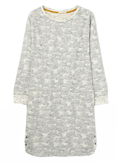 EX WHITE STUFF Grey Cloudy Day Sweater Dress in Size 12 RRP £551