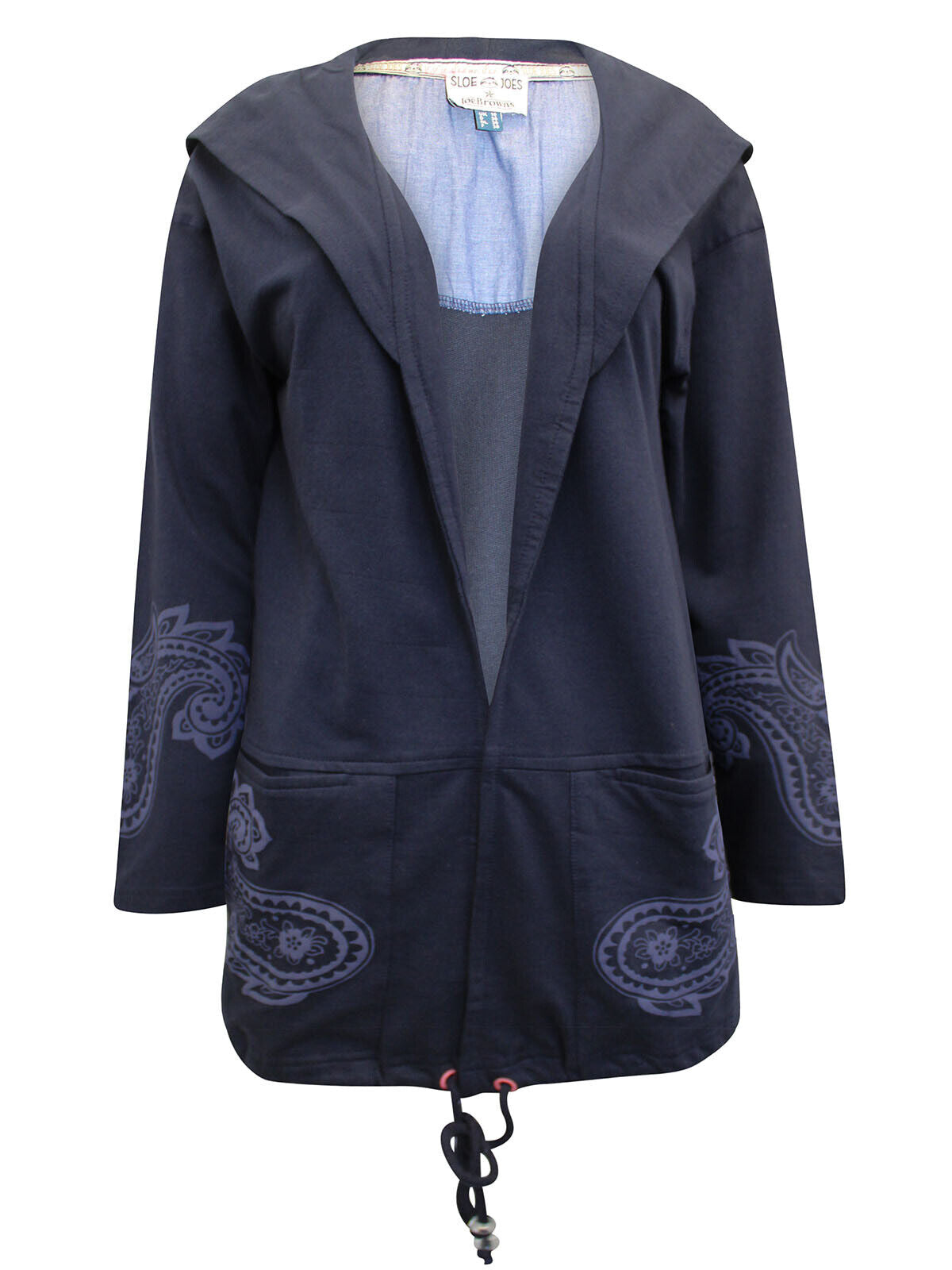 Joe Browns Navy Cosy Longline Hoodie in Sizes 8, 10, 12, 14, 16, 18 RRP £48