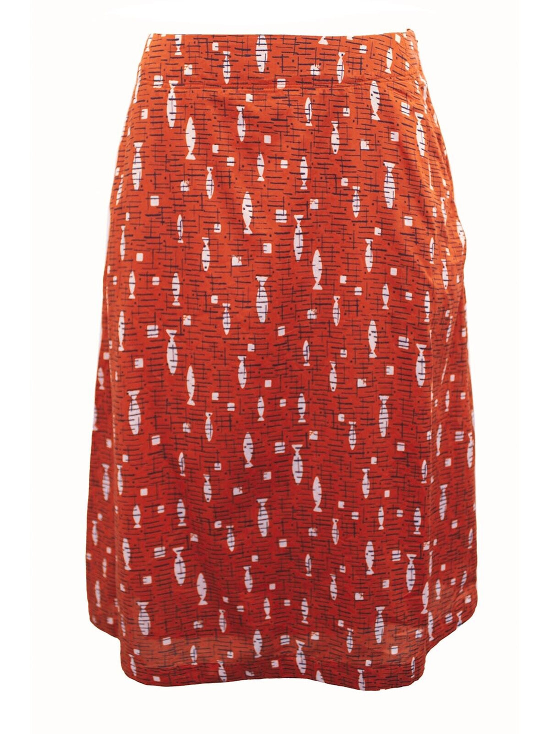 EX Seasalt Brick Red Paint Pot Skirt in Size 16 see description for measurements