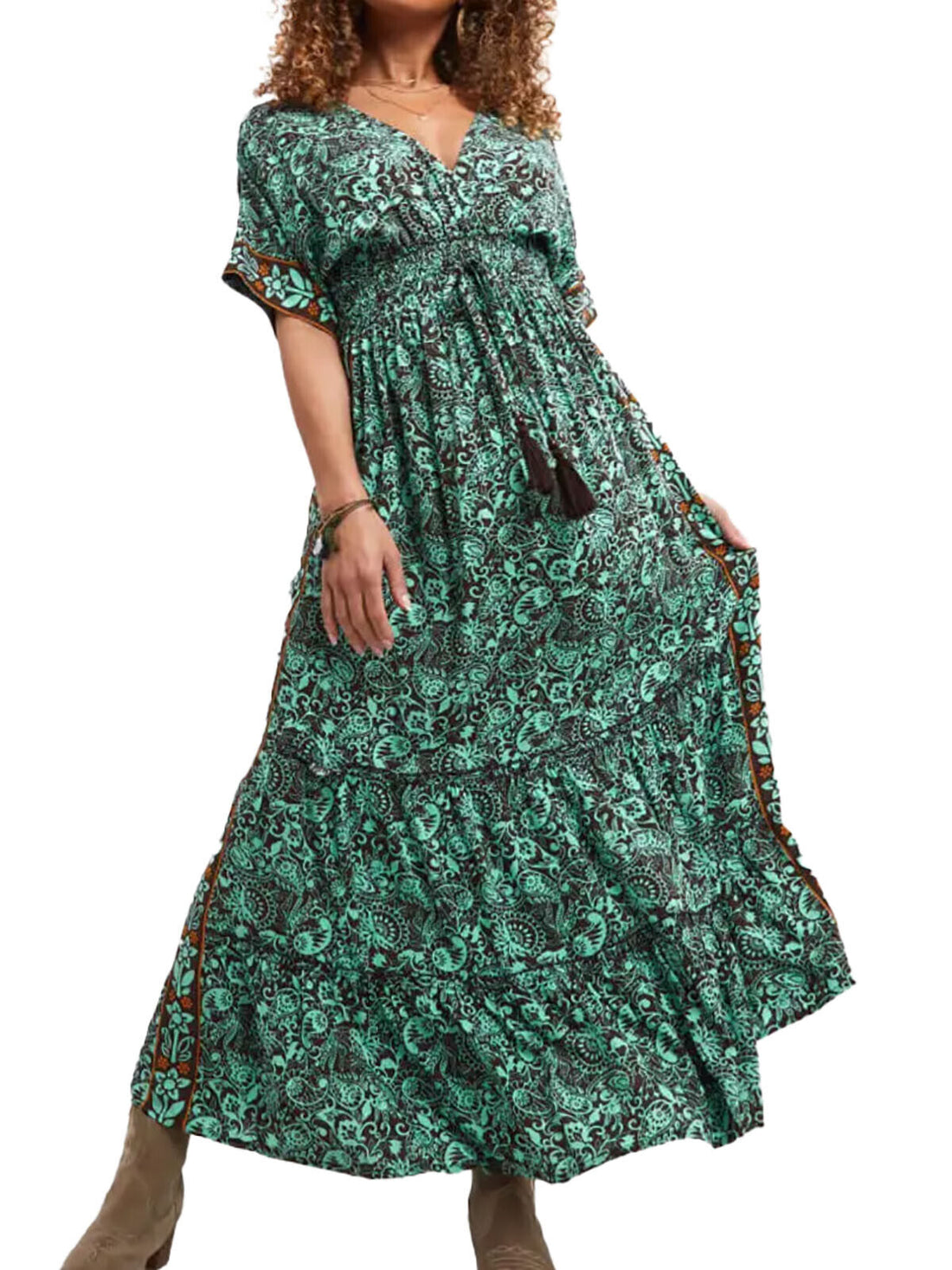 Joe Browns Green Solana Summer Boho Maxi Dress Sizes 10, 12, 14, 16, 18 RRP £68