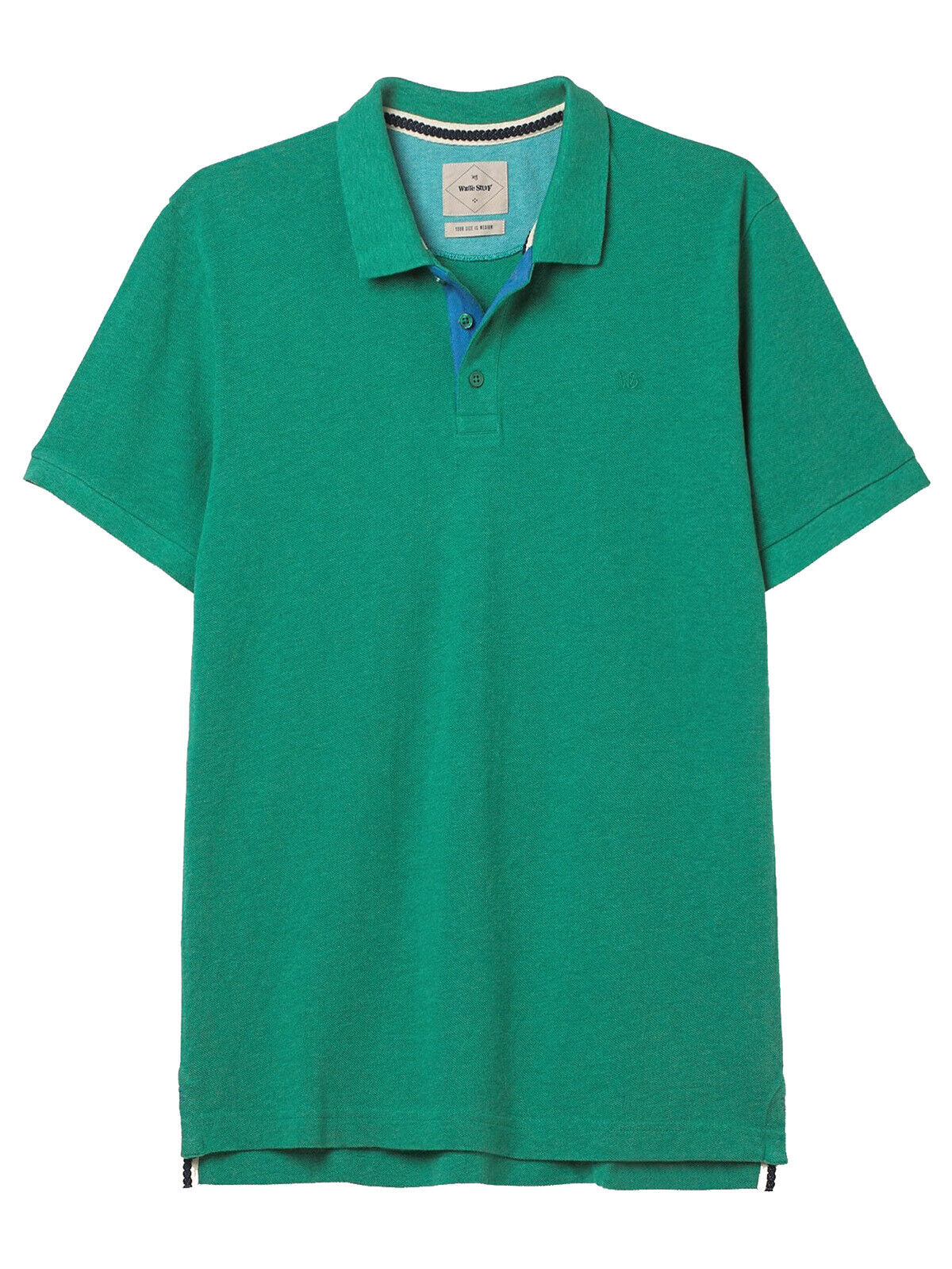 WHITE STUFF Sea Green Mens Pure Cotton Shoreside Fairtrade Polo in Size 3XL