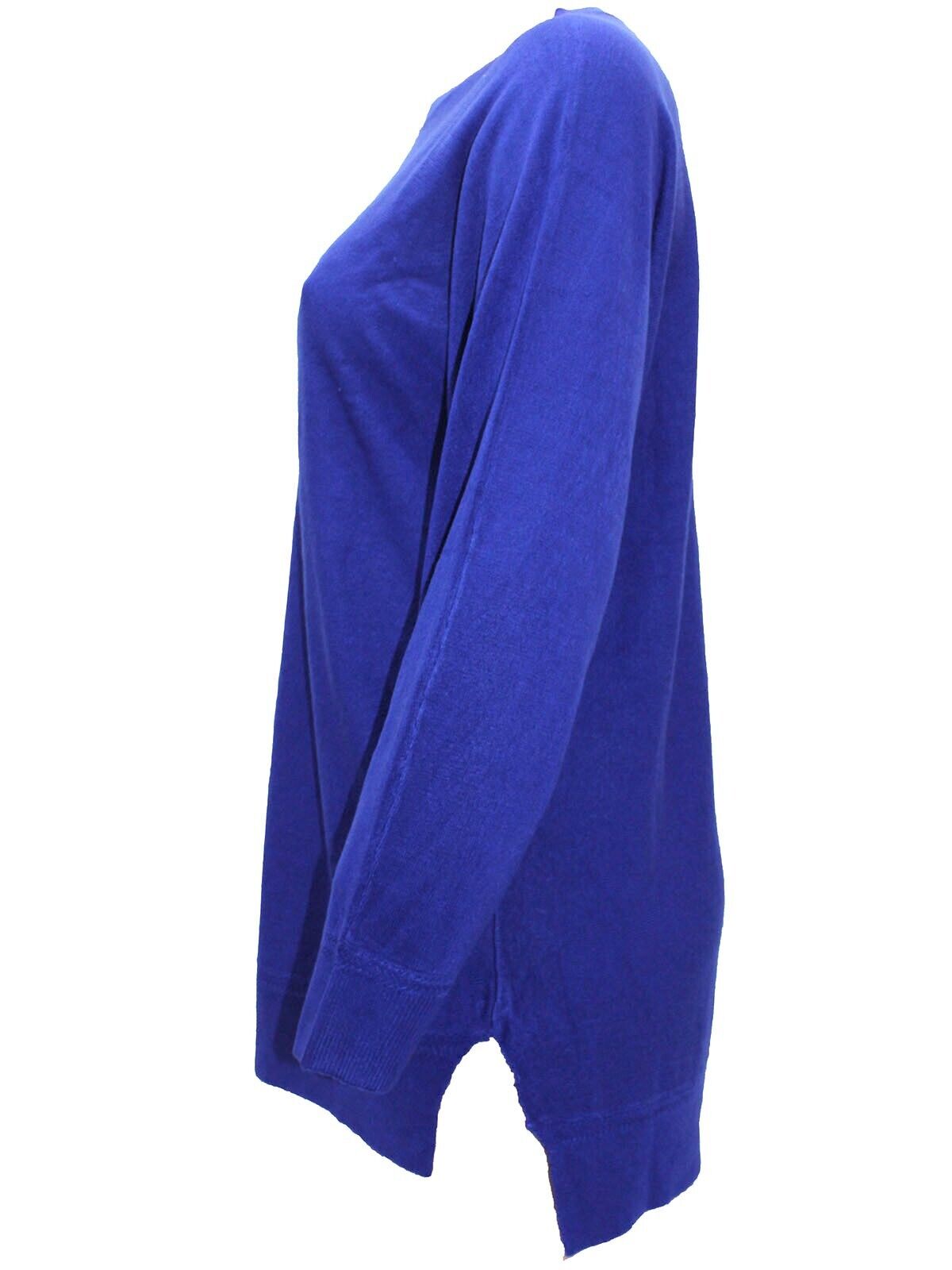 Curve Cobalt Front Seam Detail Knitted Jumper in Sizes 14-36