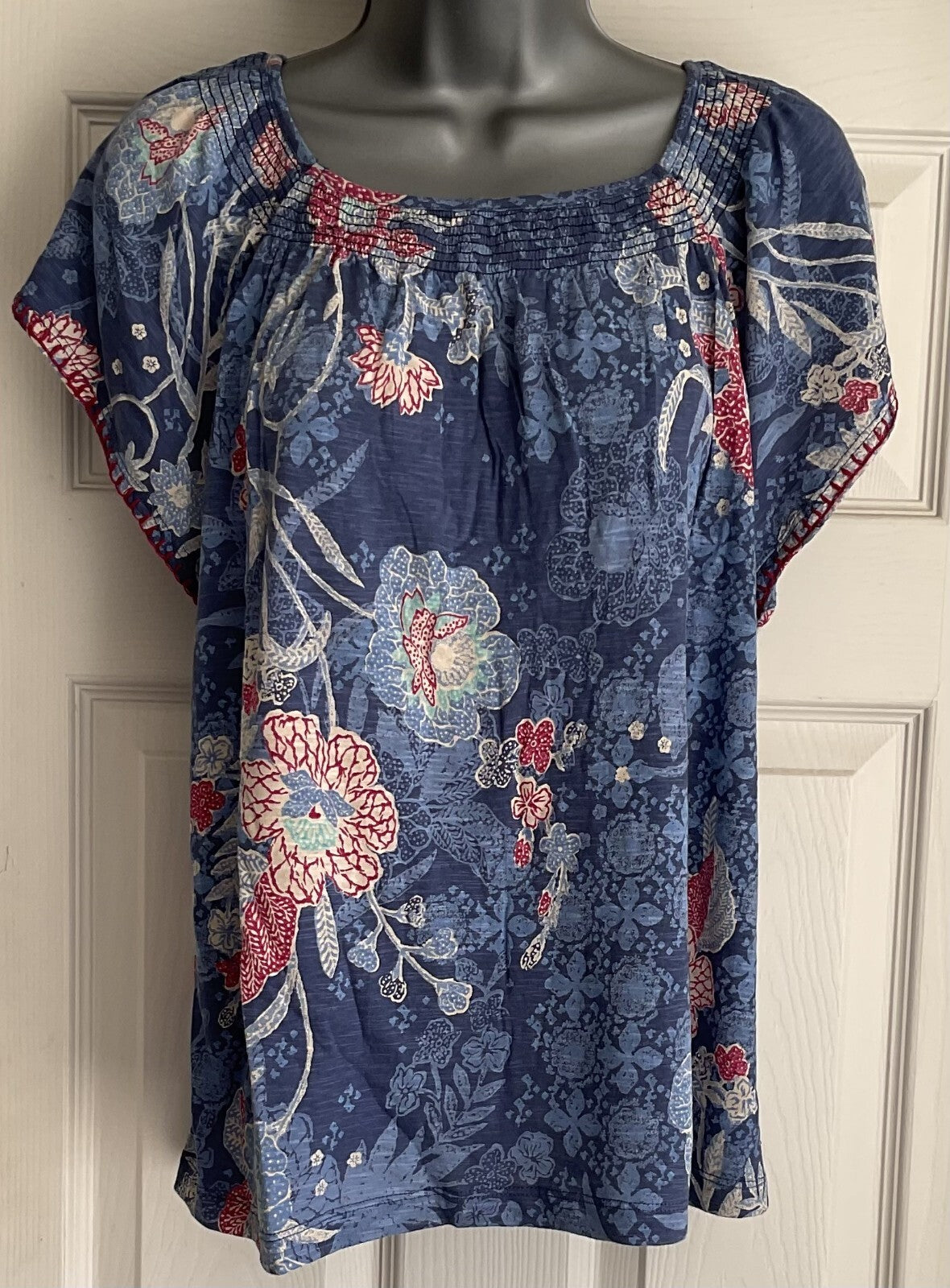 トップス LOUISEARTSWEAT Seersucker Elbow Sleeve Top | Talbots
