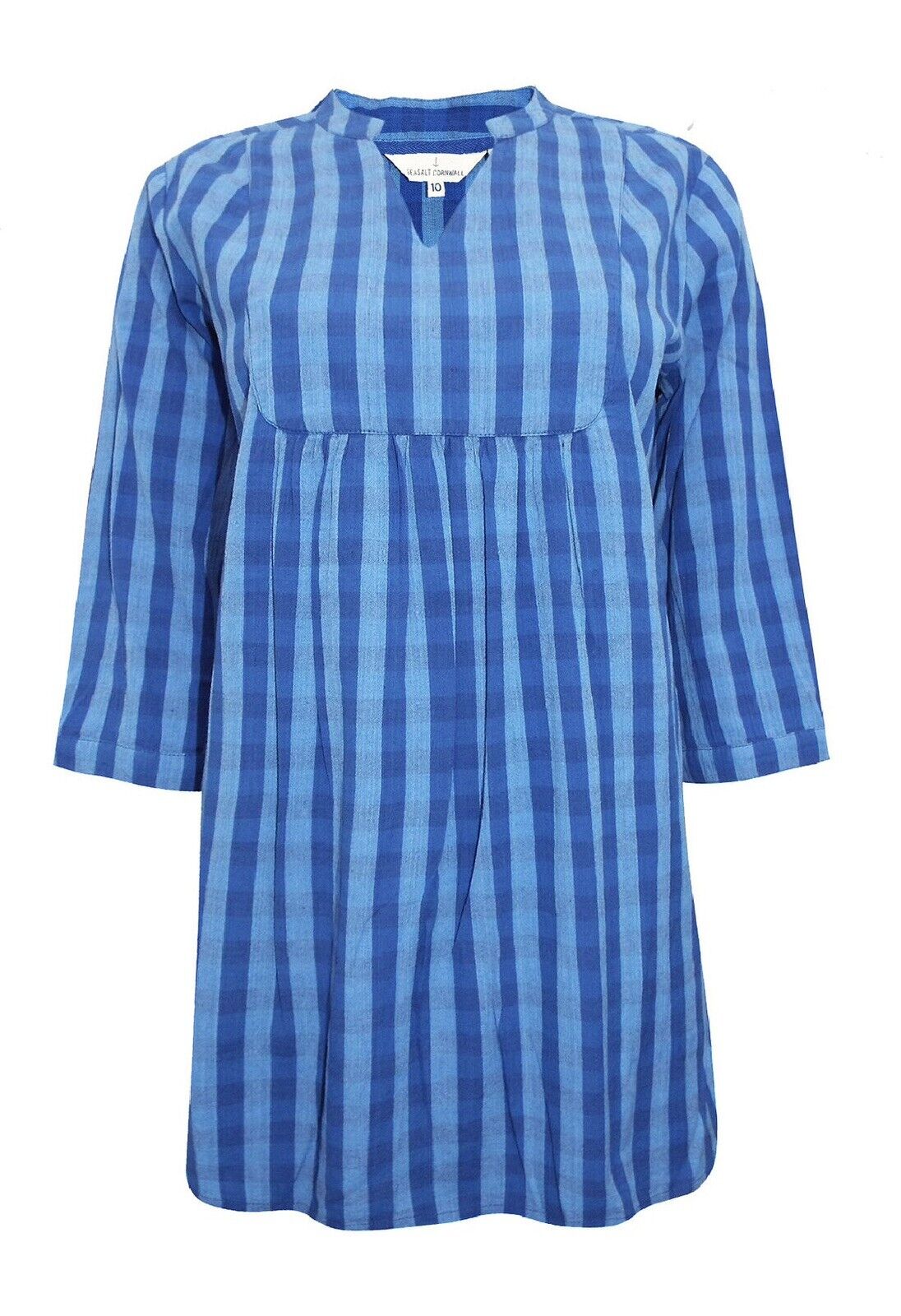 EX Seasalt Blue Striped Cotton Fellowship Tunic in Size 10