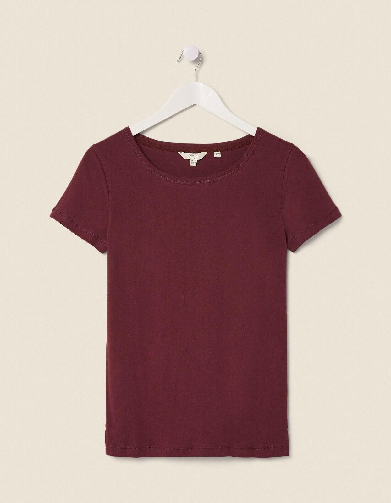 EX Fat Face Deep Berry Pure Cotton Maple T-Shirt in Size 12 RRP £24.50