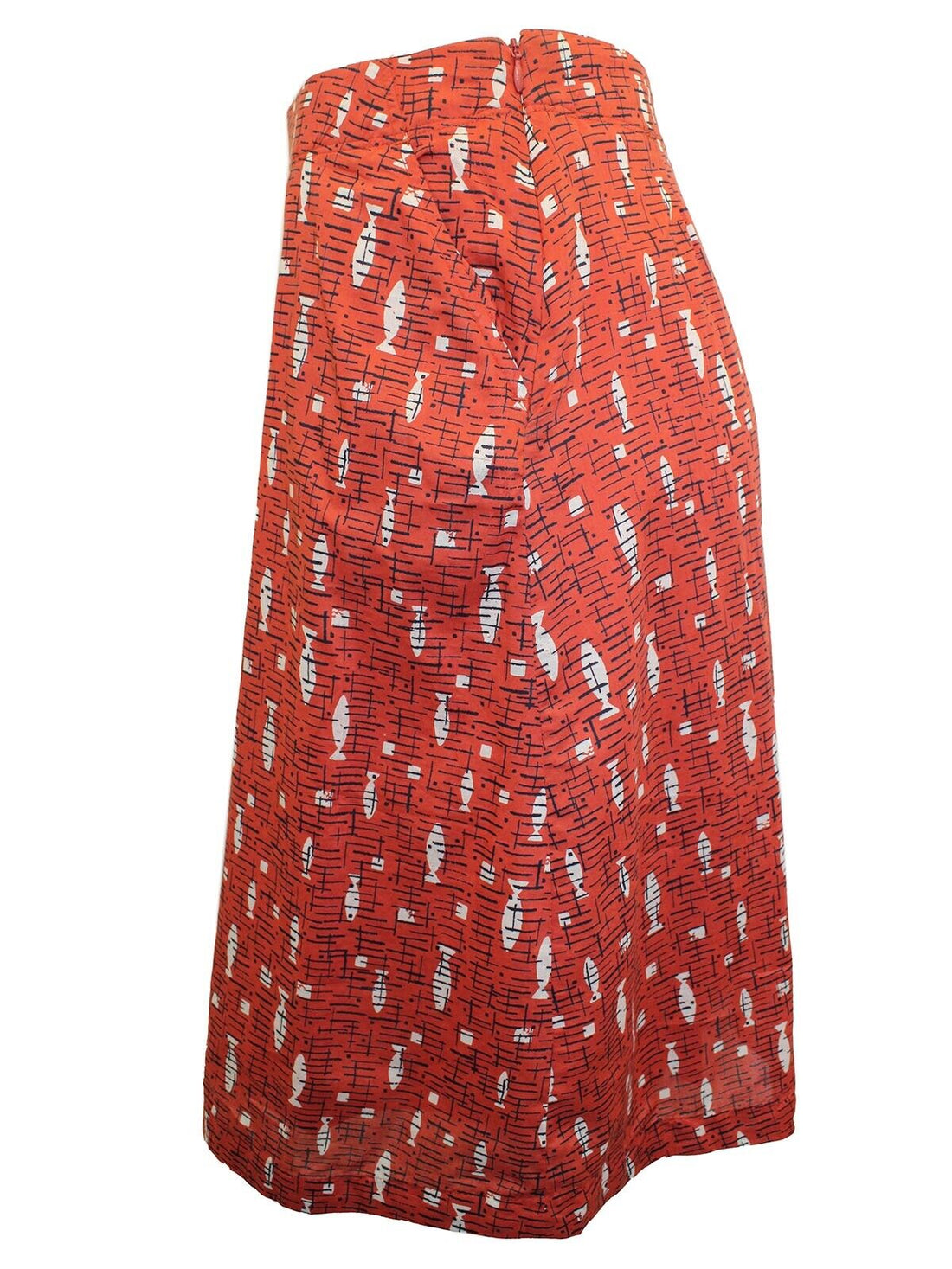 EX Seasalt Brick Red Paint Pot Skirt in Size 22 see description for measurements