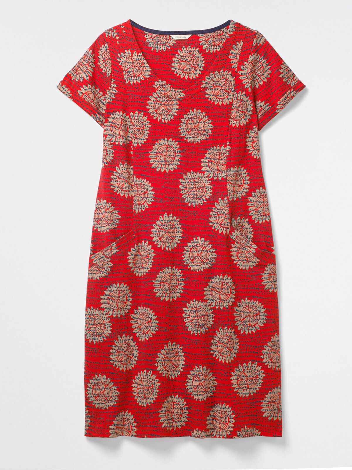 EX WHITE STUFF Coral Selina Fairtrade Dress in Size 8 RRP £55
