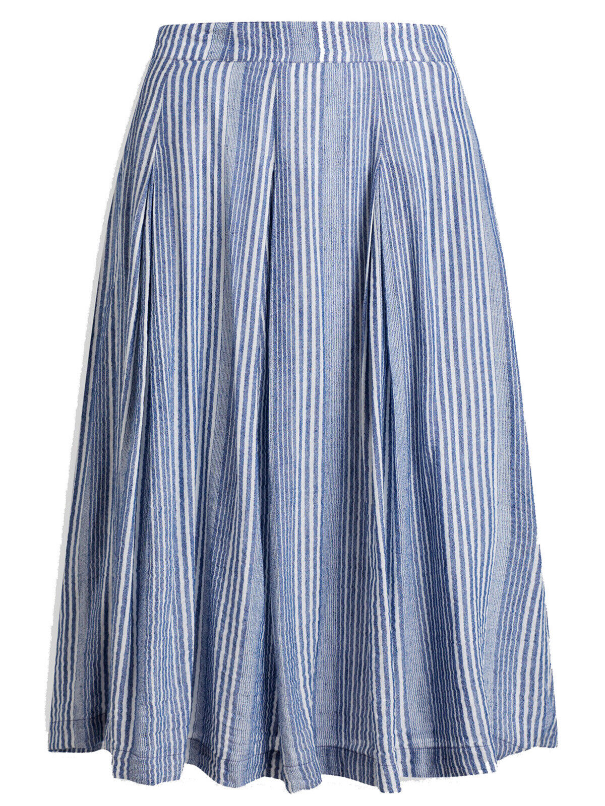 EX SEASALT Blue Linen Blend Grignette Voyage Sandbank Skirt Sizes 8 or 10 RRP£65