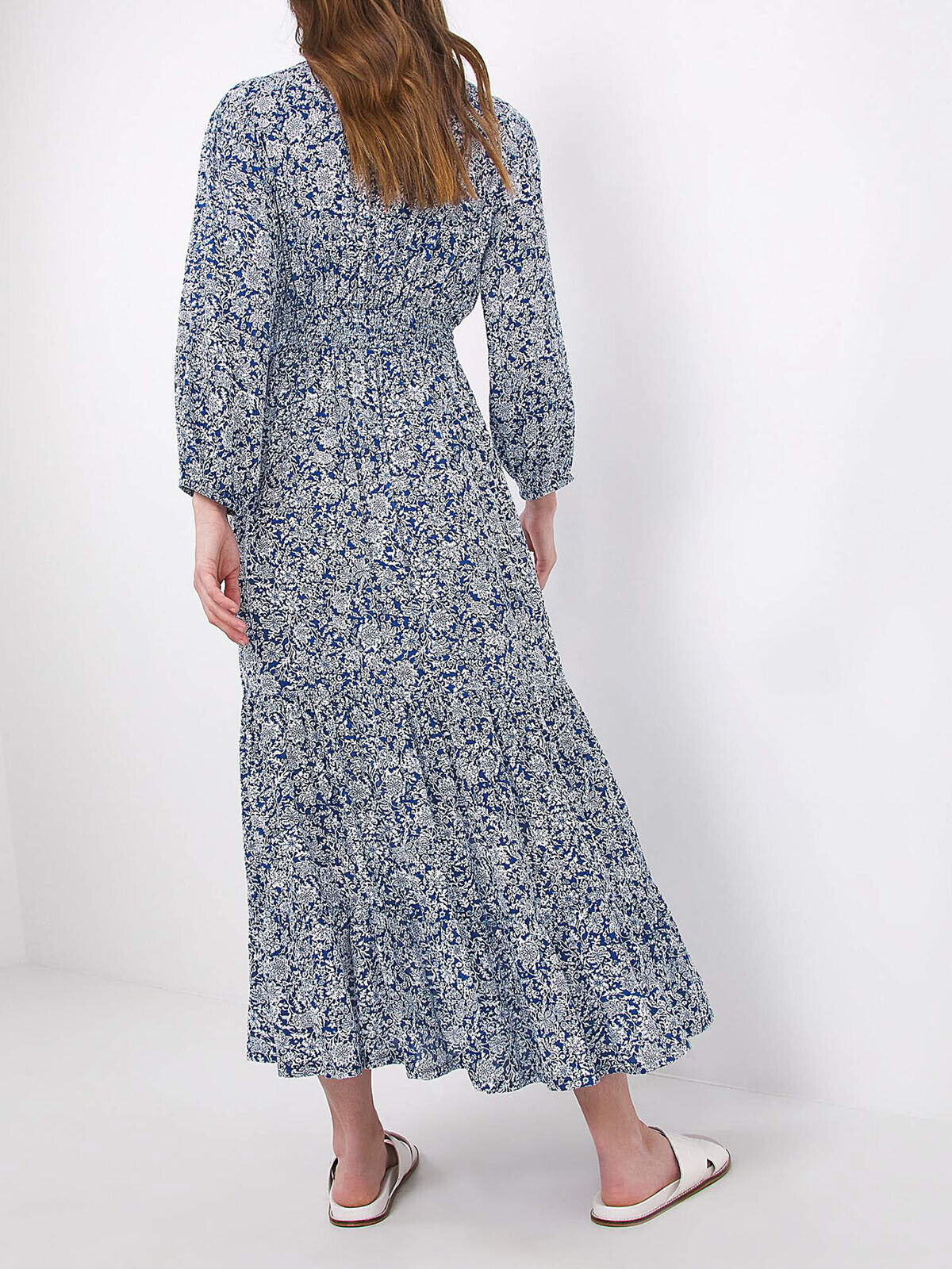 Julipa Blue Crinkle Wrap Dress in Sizes 18 or 26 RRP £48