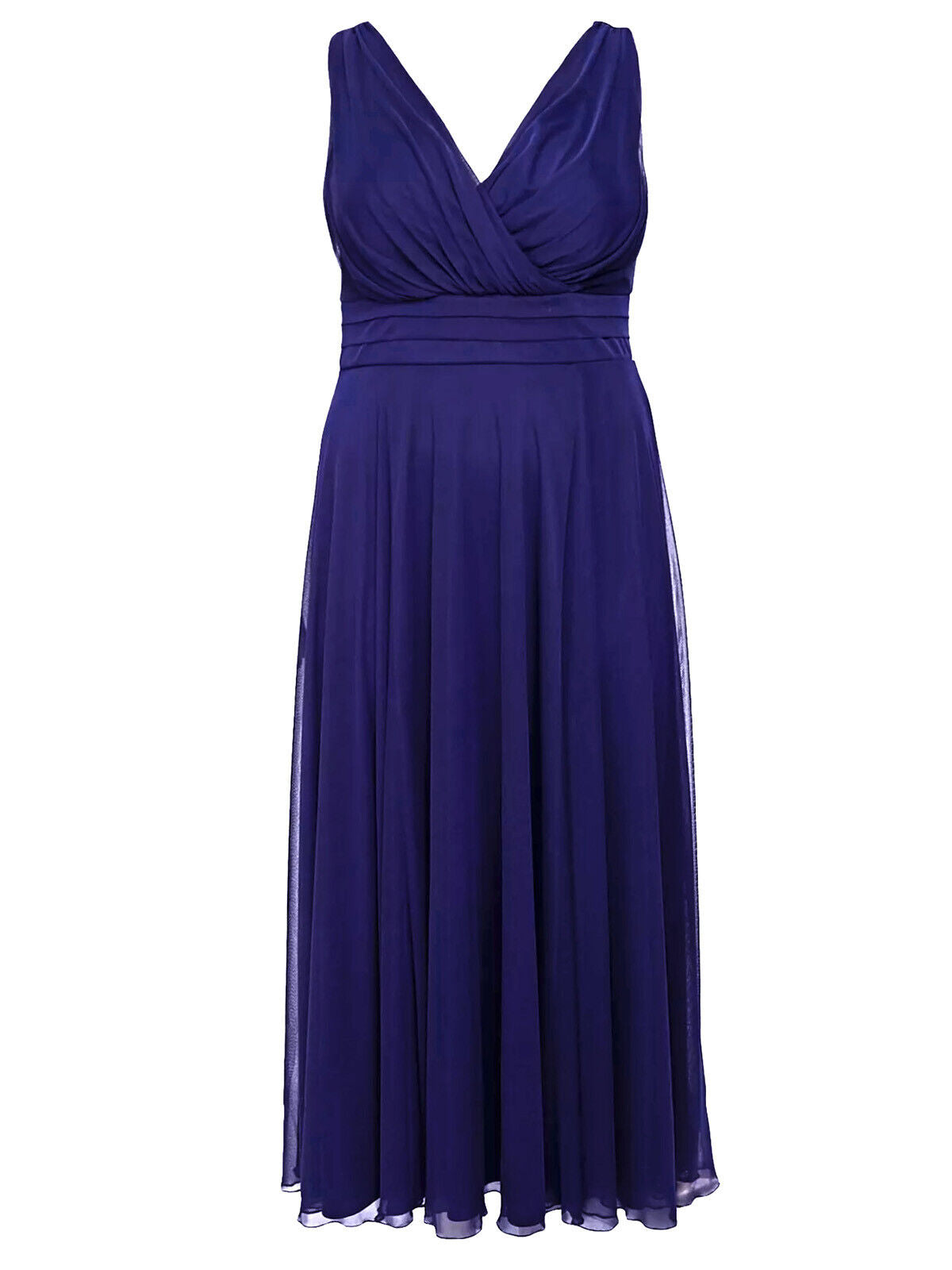 Scarlett &amp; Jo Electric Blue Nancy Marilyn Chiffon Maxi Dress in Size 10 RRP £75
