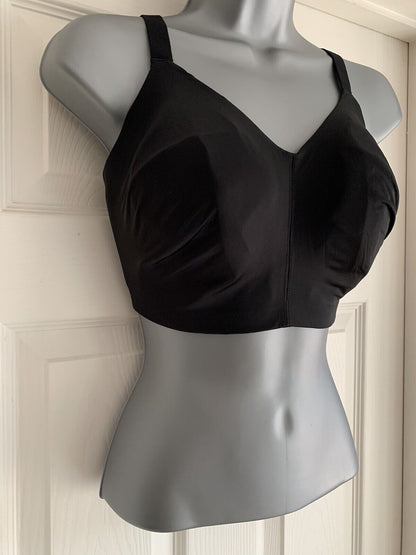 EX M*S Black Flexifit Non-Wired Full Cup Bra in Size 36G