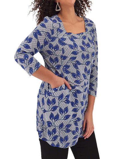 Joe Browns Blue Palm Reader Tunic in Size 28 RRP £39