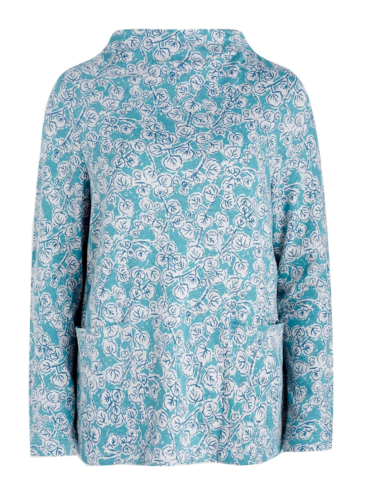 EX SEASALT Teal Trailing Vine Anchorage Oceangoing Sweatshirt in Size 10 RRP £45